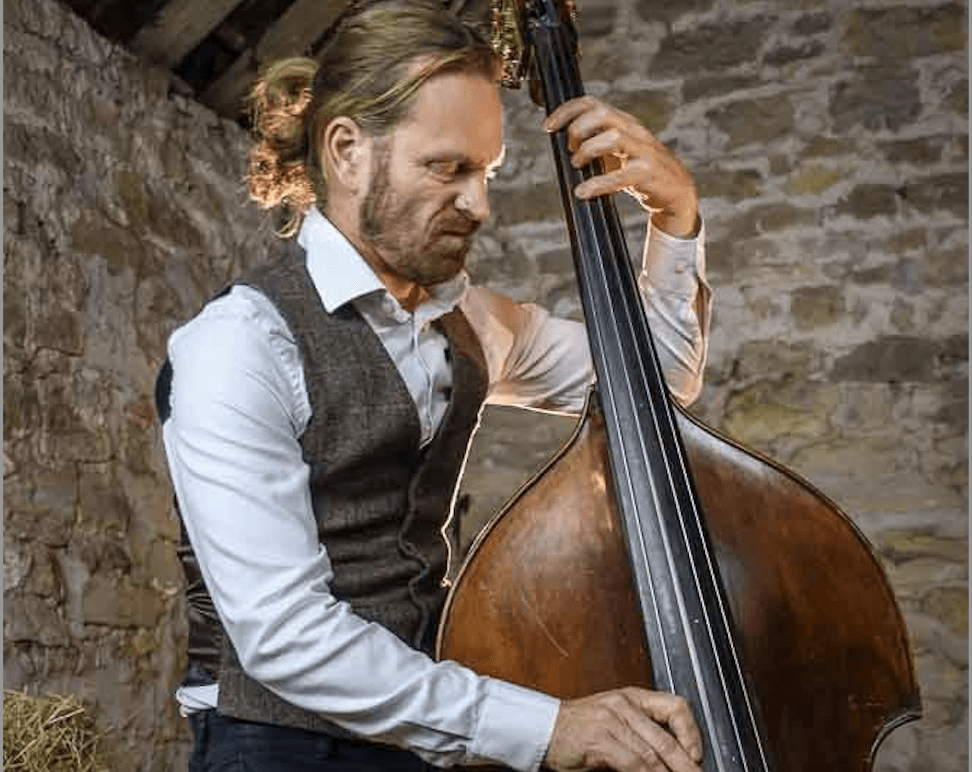 Man playing double bass