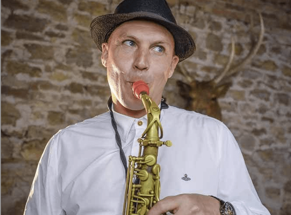 Man playing saxophone